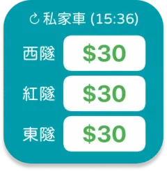 實時過海隧道收費